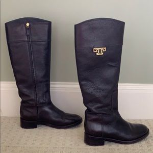 Tory Burch Brown Leather Boots Size 7M